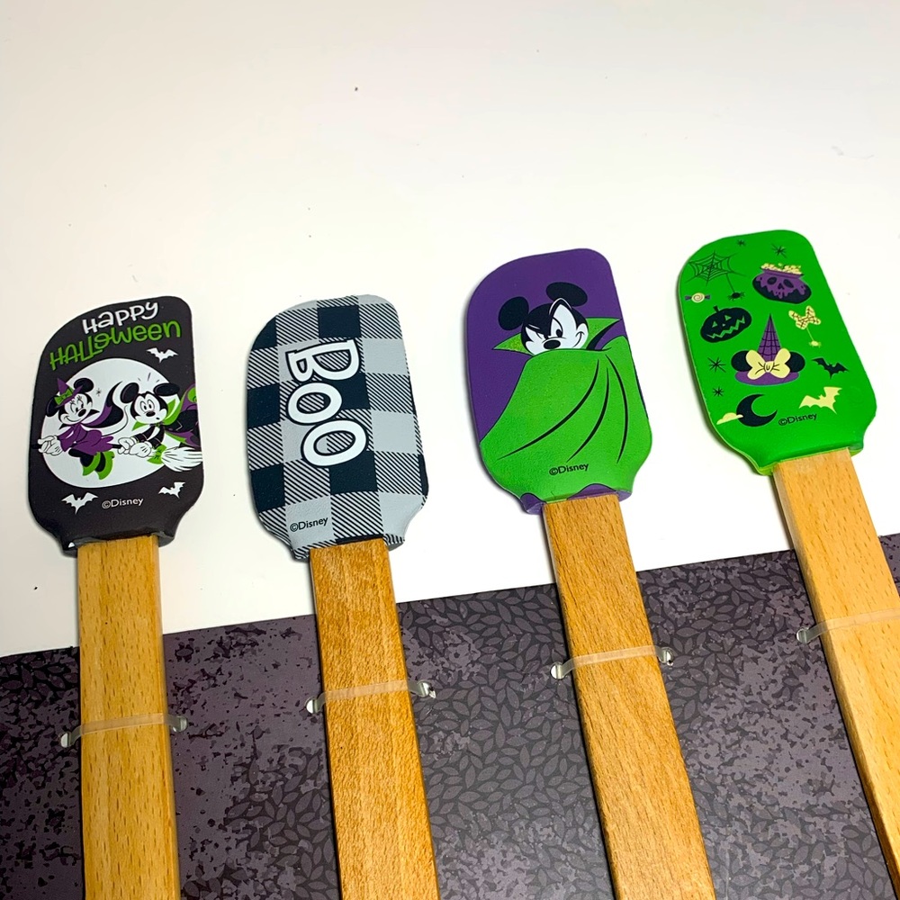 4 Halloween Disney Baking Spatulas Mickey Mouse